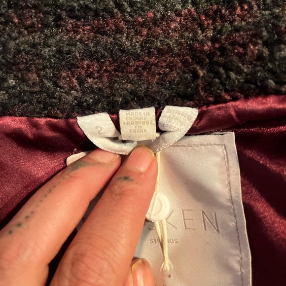 SØSKEN STUDIOS Glen Heavyweight Oversized Teddy Coat Size 2/ US Size M - Picture 13 of 14